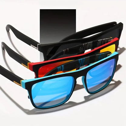 1/3/4PCS Men Classical Square Sports Sunglasses Lightweight PC Frame UV400 for Driving Fishing Cycling Unisex Durability