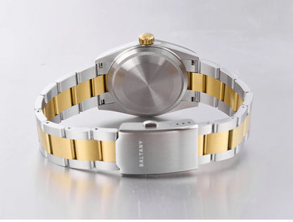 Baltany Men Automatic Watch 36MM Mechaical Wristwatch Bubble Sapphire 10ATM Waterproof C3 Luminous NH35