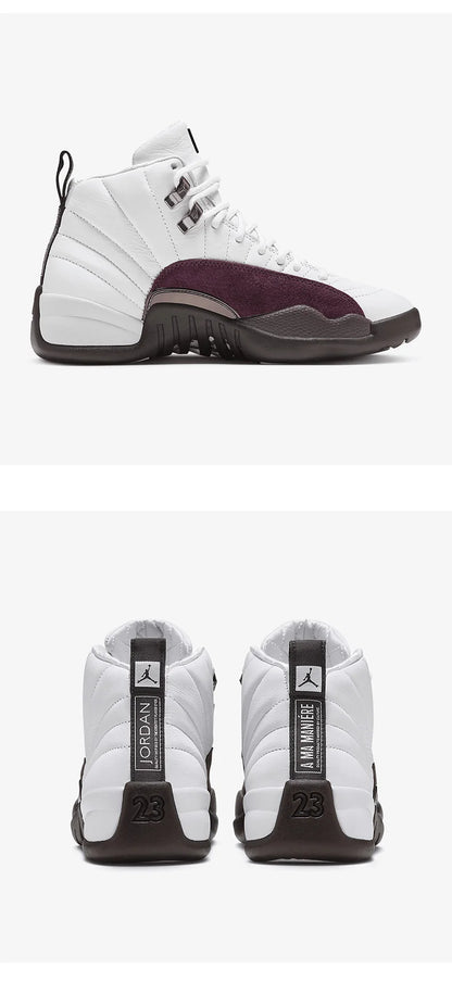 Nike Genuine Air Jordan 12 Unisex Mid-Top Casual Shoes DV6989-100