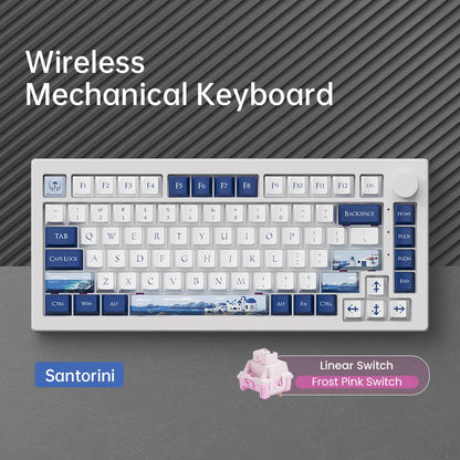 Akko 5075 V3 75% Mechanical Keyboard 8000/10000mAh 2.4GHz Wireless/Wired Type-C/BT 5.0 Hot Swap RGB Gasket for Gaming Typing
