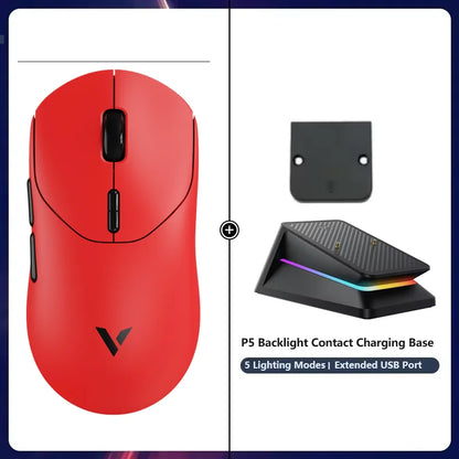 Rapoo VT2 MAX Wireless E-sports Gaming Mouse with 8K Polling Rate Optical Sensor Ergonomic Design 53g Lightweight for PC Laptop