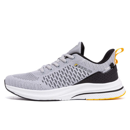 Baasploa Leichte Laufschuhe für Herren – Bequeme Designer-Mesh-Freizeitsneaker für Herren mit Schnürung – Outdoor-Sport- und Tennisschuhe für Herren