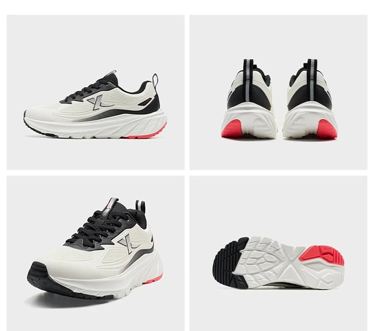 Xtep Herren-Laufschuhe – leicht, atmungsaktiv, stoßdämpfend, strapazierfähig, langlebig, gepolstert – Sneaker 875419110002