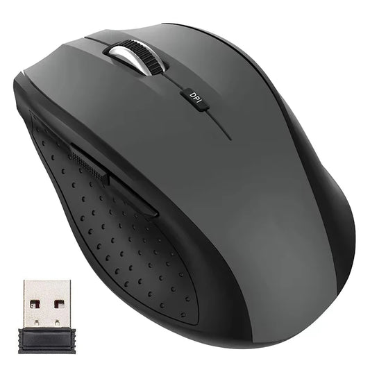Wireless Mouse Silent 2.4G Wireless Mouse, Portable Optical Wireless Mouse with Adjustable 1600 DPI, USB Nano Receiver, Silent Wireless Mouse for Laptop, PC, MacBook & Notebook