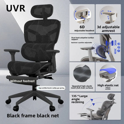 UVR Ergonomic Office Chair Adjustable Reclining Executive Chair with Armrests, Lumbar Support, Swivel Lift Gaming Chair for Home & Workspace