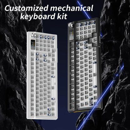 YINDIAO Y95 Keyboard Kit Hotswap TFT Screen Full RGB Backlit 2.4GHz Bluetooth Wireless Custom DIY Mechanical Keyboard