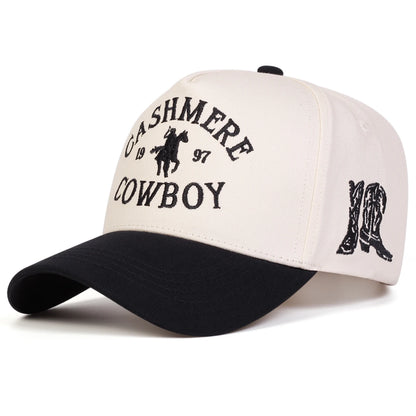 Unisex COWBOY Letter Embroidery Baseball Caps Spring and Autumn Outdoor Adjustable Casual Hats Sunscreen Hat Sports Cap