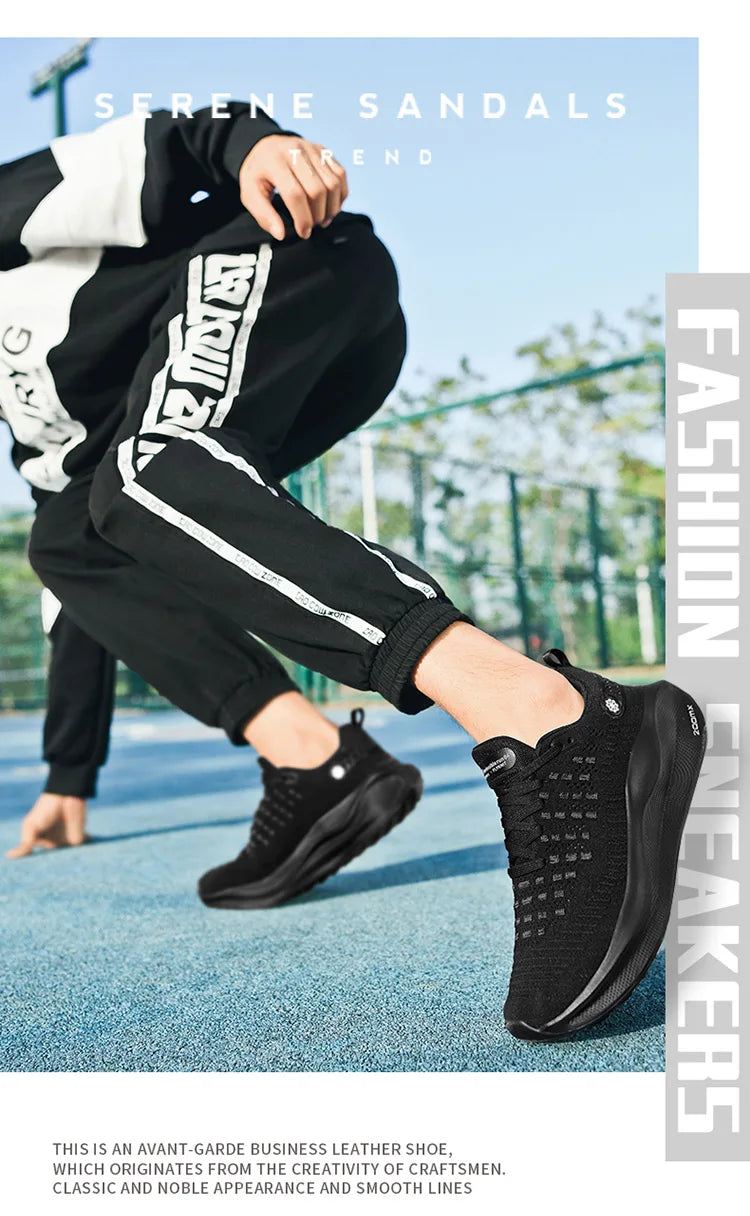 Pánské běžecké boty, sportovní, ležérní, luxusní, módní, lehké, prodyšné, na jogging, pohodlné na chůzi