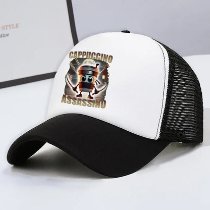 Casquette de baseball italienne Brainrot pour enfants, casquette décontractée pour garçon, chapeaux de sport pour enfants, chapeaux de soleil Tung Sahur Tralalers Shark, bonnet ajustable, cadeau pour homme