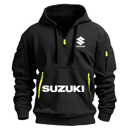Produit gaming premium Fraquane, Suzuki's newmen's hooded sweatshirt casual outdoor sports sweatshirt warm for autumnandwinter perfect for motorcycle enthusiasts.