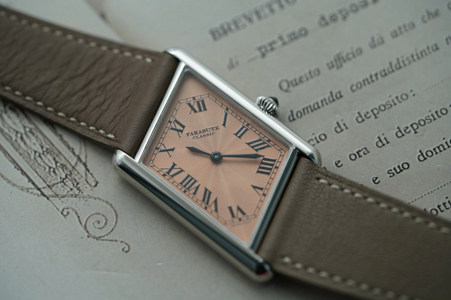 FARASUTE New Unique Square Stainless Steel Quartz Watch Men Casual Sapphire Glass Swiss Movement Waterproof Wristwatches Male
