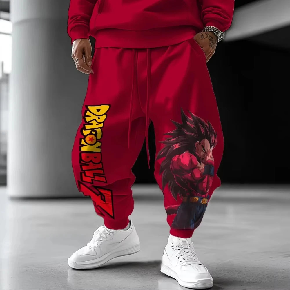 Dragon Ball Men's Pants Sportswear Broly Spring Autumn and Winter Japan Anime Jogger Pants Y2k Harajuku Fashion Cotton Trousers