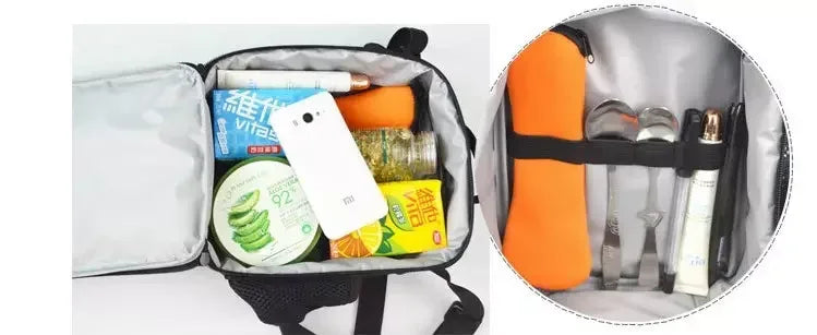Child Insulated Large F-FortniteS Capacity Bag for Boy Hot Game Girl Student Outdoor Picnic Resuable Thermal Cooler Lunch Box