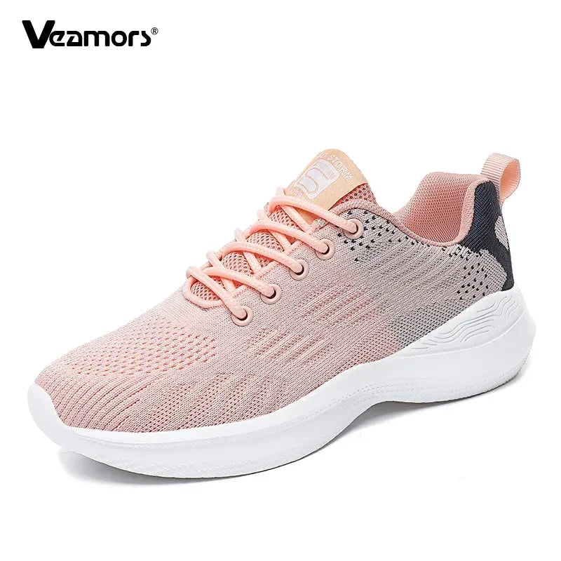 Zapatillas de running para mujer, zapatillas deportivas informales transpirables, ligeras, para gimnasio y deporte al aire libre, cómodas