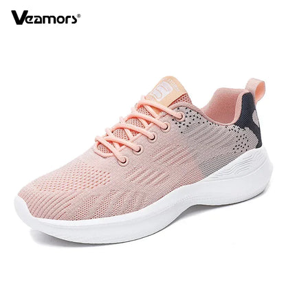 Zapatillas de running para mujer, zapatillas deportivas informales transpirables, ligeras, para gimnasio y deporte al aire libre, cómodas
