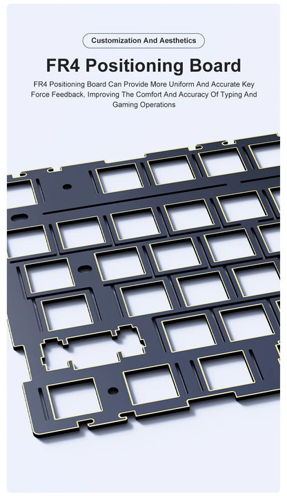 New AJAZZ AK35I V3 MAX Tri-mode Wired Bluetooth Wireless Gaming Keyboard Gasket Full Key Hot Swap 104 Keys Customized Keyboard