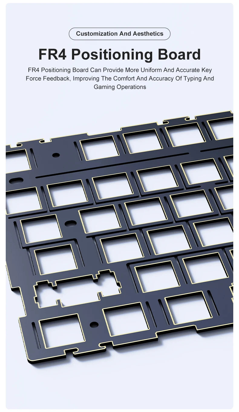 Ajazz AK35I V3/V4 MAX Tri-mode Wired Bluetooth Wireless Gaming Keyboard Gasket Full Key Hot Swap 104 Keys Customized Keyboard