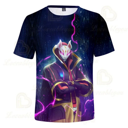 Fortnite Victory Royale Ninja Fashion 3D T-Shirts Summer Short Sleeve Children Clothing Cartoon Print Baby Clothes Kids T Shirt