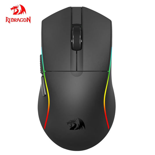 REDRAGON M816 PRO Gaming Mouse 26000 DPI Wireless RGB Gaming Mouse, Tri-Mode 2.4G Bluetooth Wired Mouse with PAW3395 Sensor