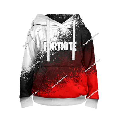 Fortnite облекло за двойки – мъжки и дамски суитшърт, детски ежедневен худи с принт, за ученици, спорт на открито, изчистен модел с дълъг ръкав
