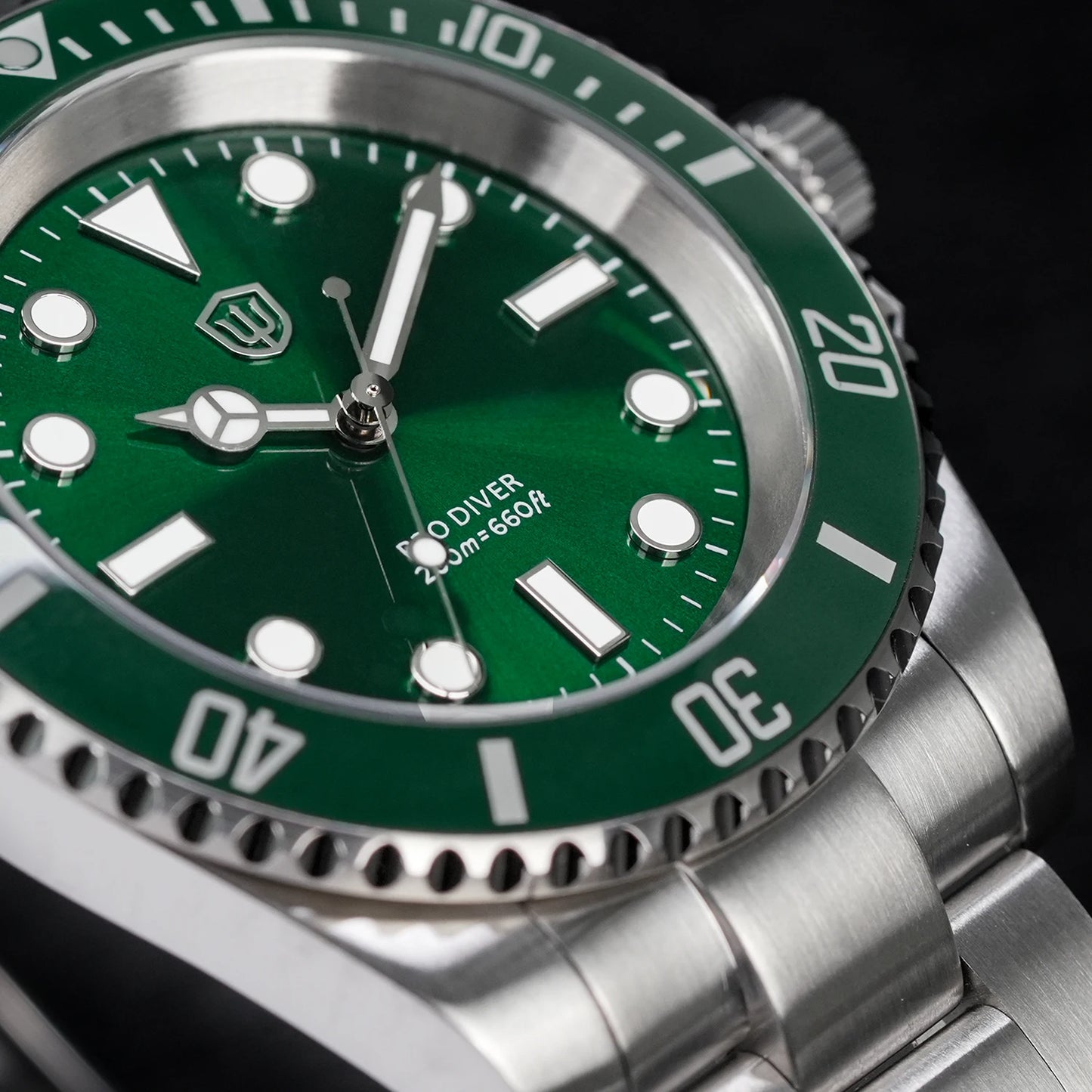 Watchdives WD1680Q V2 VH31 Sweep Second Quartz Watch Ceramic Bezel Ar Sapphire Bgw9 200M Waterproof 316L Wrist Watch Men Watches
