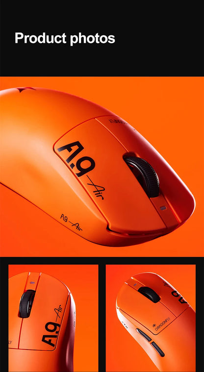 ATK Dragonfly A9 Ultimate Ασύρματο Gaming Ποντίκι A9 Air PAW3950 Εξαιρετικά Ελαφρύ Εργονομικό Ποντίκι e-sports για Gamer FPS CSGO A9 Ultra