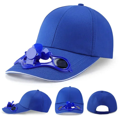 Solar Fan Cap UV Protection Hat Light Mesh Baseball Cap Cooling Fan For Fishing Golf Travel Sports Summer Item Sun Visor Hat