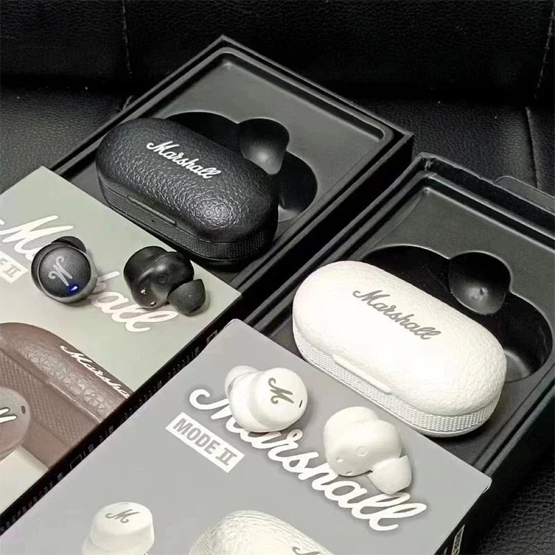 Marshall Motif II ANC True Wireless Earbuds with Active Noise Cancelling, Hi-Fi Deep Bass Bluetooth Earphones with Mic