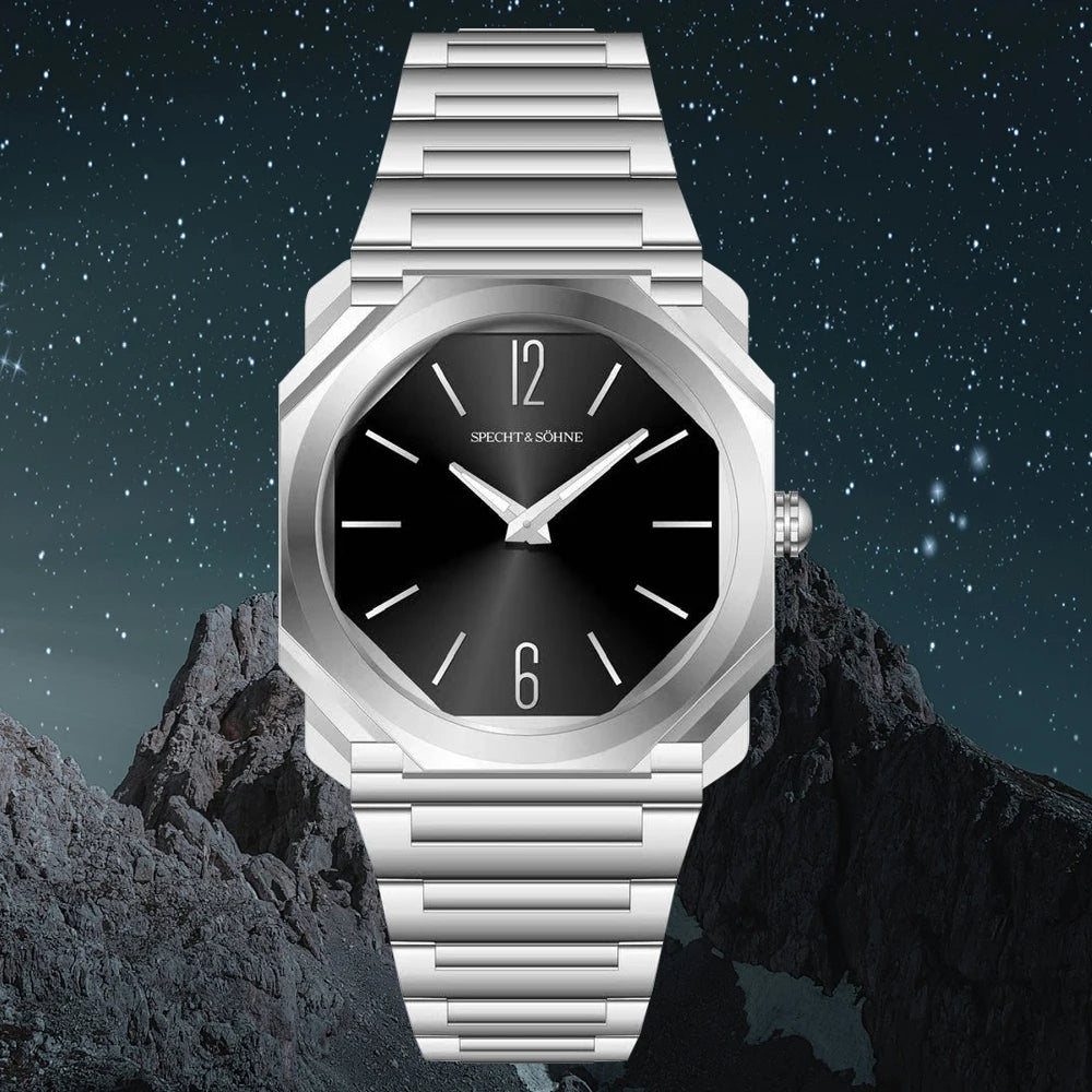 2026 New Fashion 38MM Specht & Söhne Ultrathin Quartz Watch For Men 316L Stainless Steel Watches Sapphire Crystal 50M Waterproof