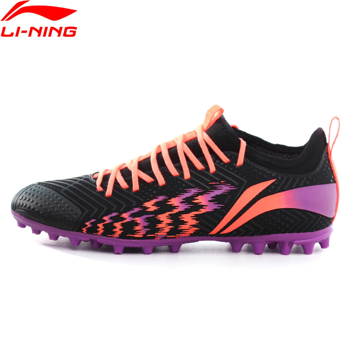 Zapatillas de fútbol para hombre Li-Ning AG Ground, transpirables y antideslizantes, zapatillas deportivas de fútbol LINING, calzado deportivo, zapatillas YSFU015