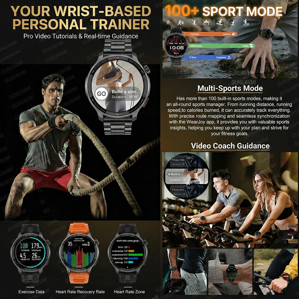 New 4GB Storage Smart Watch GPS Offline Map Local Music Video 200+Custom Dial Swim Outdoor Sport Explosion-proof Military Watchs
