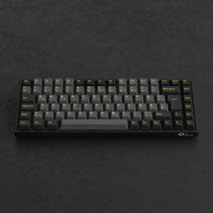 Akko 3084B Plus Black & Gold 75% ISO-DE Layout Mechanical Gaming Keyboard Hot-Swappable Multi-Modes 2.4GHz / USB Type-C / BT 5.0