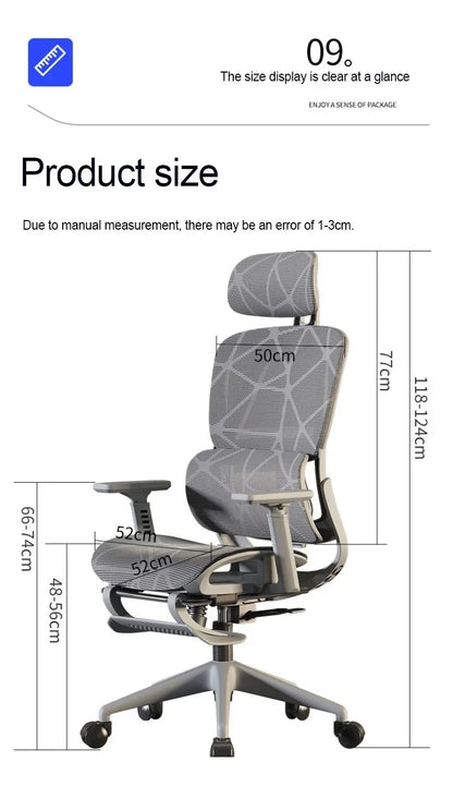 Gaming Chair Adjustable Relax Ergonomic Office Chair Study Long Sitting Cadeira Silla Gamer Office Supplies Daily Necessities