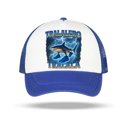 Casquette de baseball italienne Brainrot pour enfants, casquette décontractée pour garçon, chapeaux de sport pour enfants, chapeaux de soleil Tung Sahur Tralalers Shark, bonnet ajustable, cadeau pour homme
