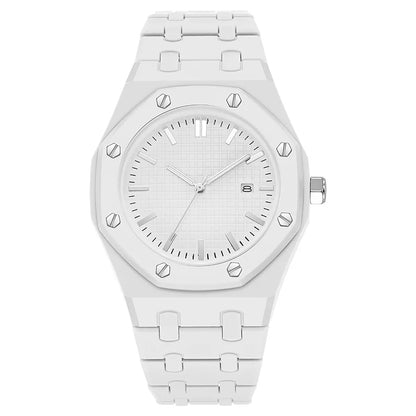New Fashion Men Luxury Calendar Watch Women Business Casual Quartz Watches Sports Plastic Watch Students Watches Reloj Hombre