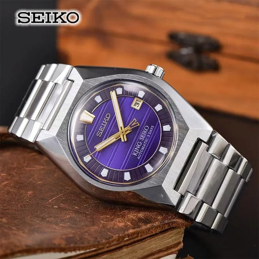 2026 New Seiko Automatic Mechanical Watch for Men and Women Business Leisure Calendar Night Light Waterproof Couple Watch