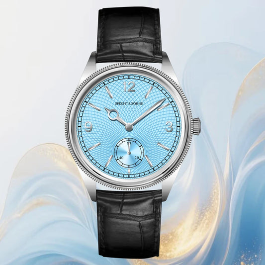 New Specht & Söhne 1908 Classic Men's Watches Mechanical Watch Genuine Leather Stainless Steel Business Wristwatch Waterproof