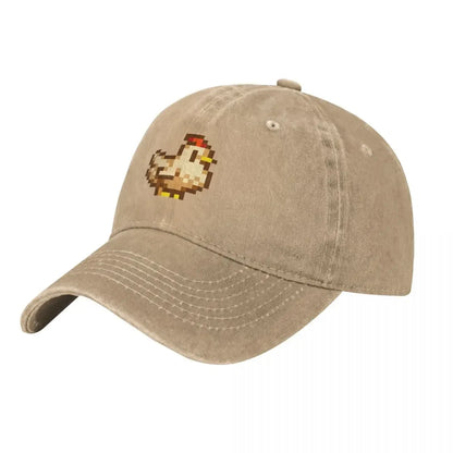 Stardew Valley Kycklingar Baseballkeps derbyhatt lyxiga kepsar rolig hatt födelsedag Herrkepsar Damkepsar