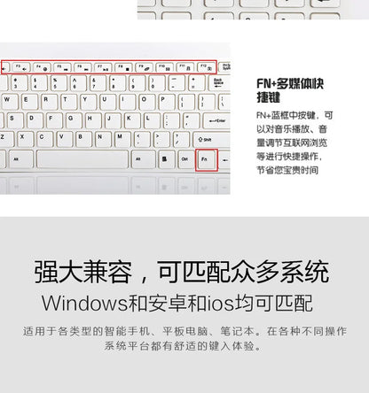 New 2.4G Wireless Keyboard and Mouse Set for Laptop iPad PC Desktop for Android iOS Windows