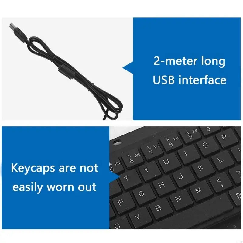 1pc Industrial USB Touches Board Keyboards with Touchpads and High Durability for Medicals and Security Systems