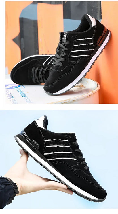 Herren-Sneaker, Leder-Freizeitschuhe, atmungsaktive Herbstschuhe für Herren, flache Herrenschuhe, Herren-Freizeitschuhe