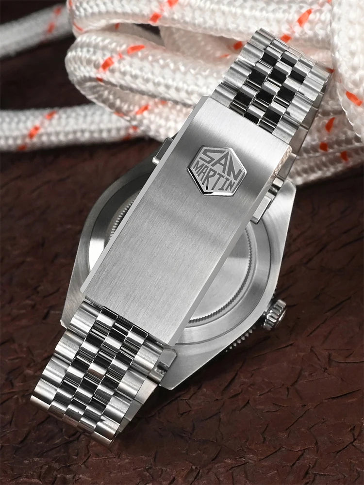 San Martin New 40mm BB Diver Watch Top Brand Classic Mens Watches NH35 Automatic Mechanical Sapphire Waterproof Reloj SN0128