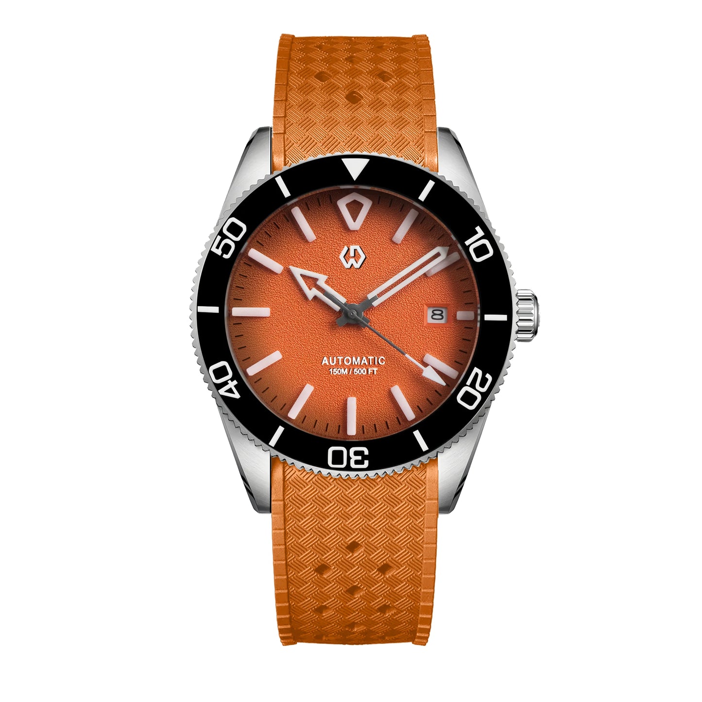 Upgraded Model 9017 Automatic Watch Mechanical 3D Dimensional Luminous Watch Needle Ceramic Bezel 150 Meters Waterproof Diving