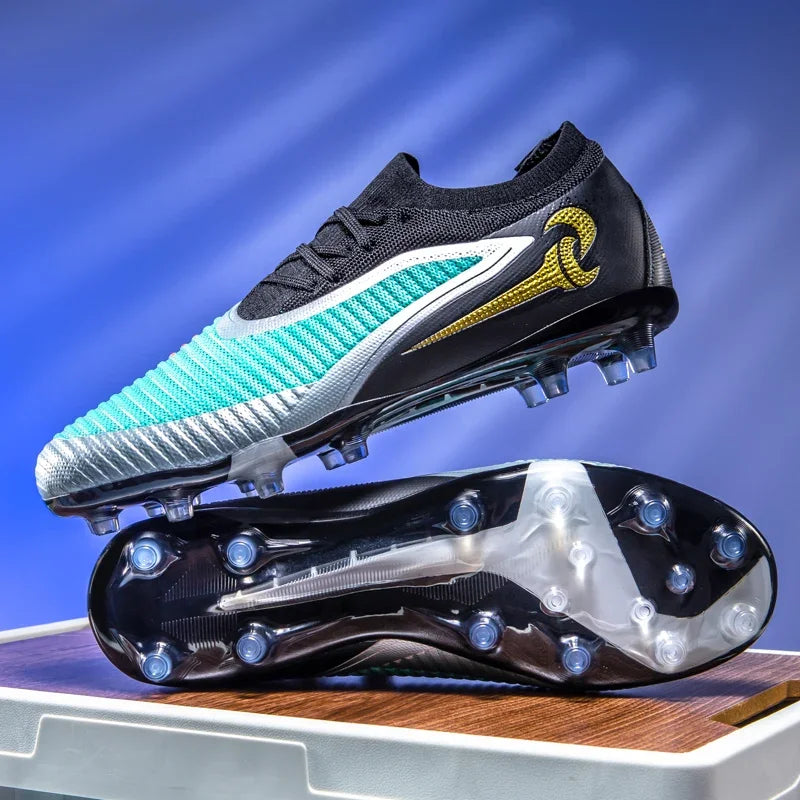 New Men Football Boots Match Adult Outdoor Sport Training Cleats Soccer Shoes Boys Long Spikes Breathable Non Slip Comfortable