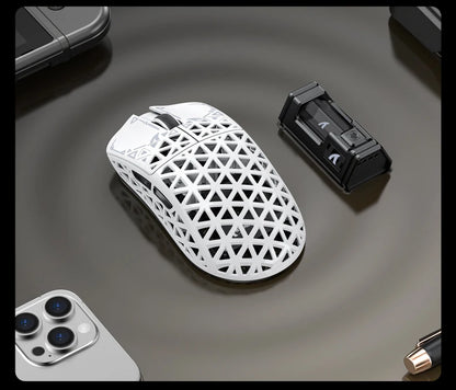 ATTACK SHARK R5 Tri-mode Ultra Wireless Gaming Mouse Carbon Fiber 8K ,PAW3950MAX ,8000Hz Wireless Polling Rate, DPI up to 42000