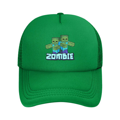 Unisex Creepers mob sticker Trucker Cap Mesh Baseball Cap Snapback Caps Hats Sun Hats Breathable Golf Hats Summer