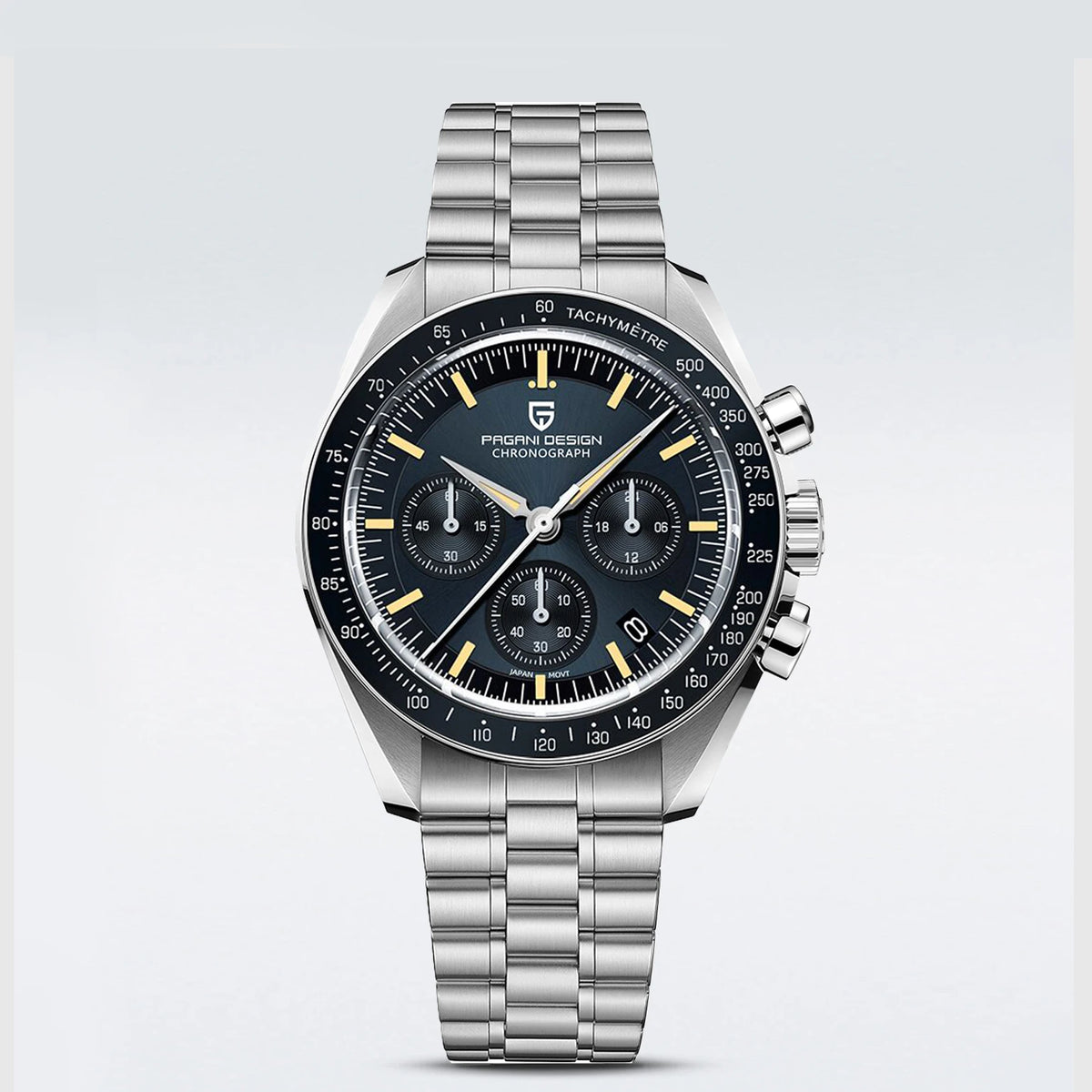 PAGANI DESIGN Nouvelle CK2988 Moon Watches Montre rétro de luxe à quartz pour homme Verre saphir Chronographe de vitesse Montre-bracelet pour homme
