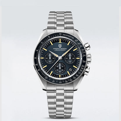 PAGANI DESIGN Nouvelle CK2988 Moon Watches Montre rétro de luxe à quartz pour homme Verre saphir Chronographe de vitesse Montre-bracelet pour homme