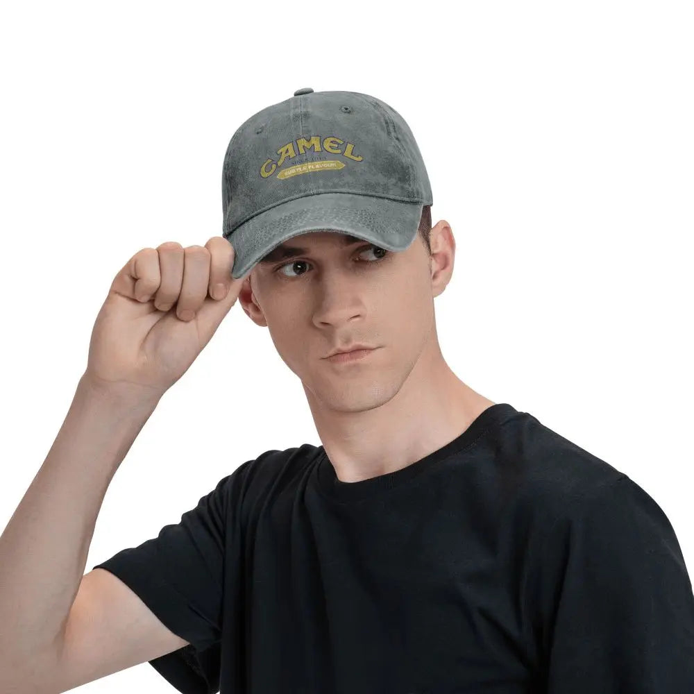 Camel Trophy Baseballkappen für Damen und Herren – verstellbare Freizeit-Sonnenhüte aus Baumwolle – Unisex-Dad-Hats