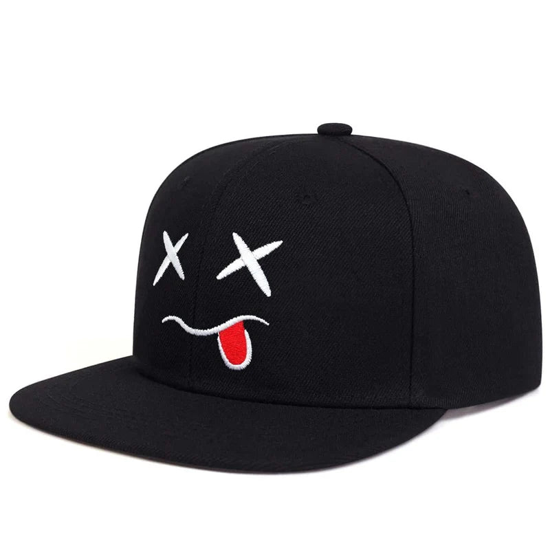Hip-Hop-Herrenkappen – Personalisierte, bestickte Baseballkappe – Verstellbare Snapback-Kappe aus Baumwolle – Sonnenkappe für Frühling und Sommer – Freizeitkappen